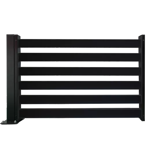 Panel ravni sa stubom - crna mat1