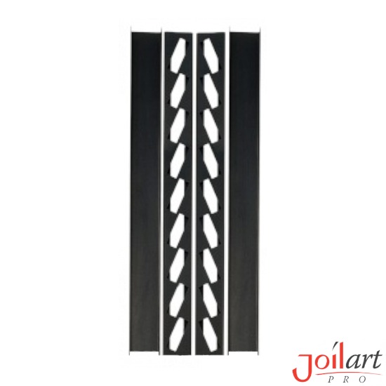 SET 650mm Žaluzina U nosači cinkovani plastificirani crna mat1