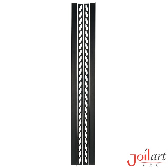 SET 1800mm Žaluzina L nosači cinkovani plastificirani crna mat1