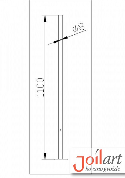 stubić 30x30 h=11001