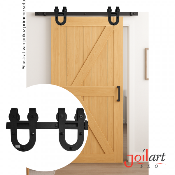 Set za klizna Ambar vrata (barn door)1 Set za klizna Ambar vrata (barn door)1